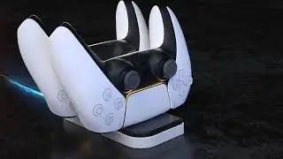 Charging Station for PS5 DualSense Wireless Controller with Dual USB C Ports