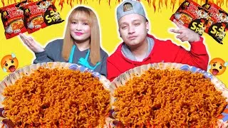 Husband VS Wife 3x Spicy Noodles Eating Challenges 😱🤪🔥
