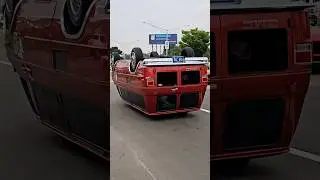 Upside-down Backwards GMC Rally Classic Van Drive By Woodward Dream Cruise 2024