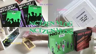 Nctzen vlog 08 | hpbd2me 🎂🌟 , จัดแฟ้มการ์ด , unboxing nct127 STICKER album 👀🤘🏻