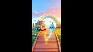 🚒🤖 Yelly & Spark's Wobbly Rainbow Bridge Adventure 🌈✨🌼