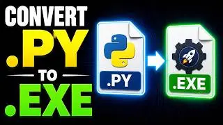 Python Tutorial: Convert python file (.py) into .exe l Add custom icon (step by step)