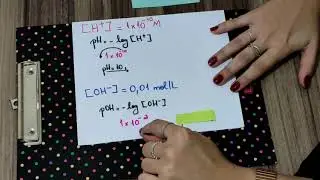 Cálculo de pH e pOH com Log