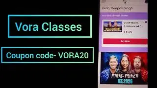 Vora Classes coupon code | vora Classes batches coupon code | vora Classes mock test series discount