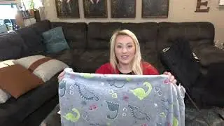 Review of Dinosaur Glow in The Dark Blanket for Kids - Boys & Girls