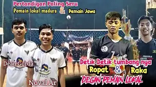 Detik detik tumbang nya pemain Bintang ~ Ropat dan Raka Degan Pamain Lokal 