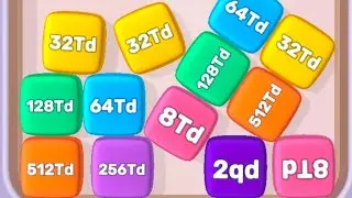 Cube Game 3D Merge Numbers Part 27 with 1,505,721 High Score #games #arelzone #trending