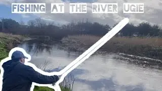 Fishing at the River Ugie at Peterhead in Aberdeenshire, Scotland