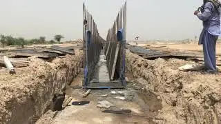 Storm Water Drain 4 feet Wide. Reinforcements & Overview