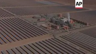 New solar power plant on edge of Sahara