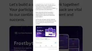 Another amazing airdrop, do it now Frostbyte is Out🤩