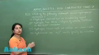 AIPMT 2016 Chemistry Solution Q. 168-169 Aakash (NEET Phase-I)