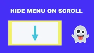 👻👻 Como Hacer Un Menu Que Desaparece Al Hacer Scroll (Hide Menu) FACIL Y RAPIDO  ✨✨
