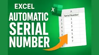 Excel में Automatic Serial Number कैसे लाए 