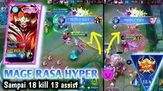 Zhask Rasa Hyper‼️ Gacor Nih 2x Triple Kill 🔥 16 Kill 13 Assist | MLBB Ranked