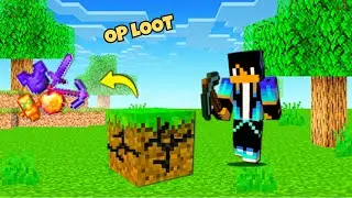 Minecraft But, I Trap in Random Block World !