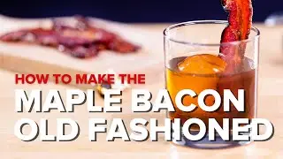 How to Make the Maple Bacon Old Fashioned! #Bourbon #CocktailRecipe