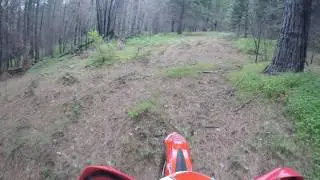 Beta 300 exploring the fire ravaged Forbay