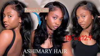 THIS WIG!! 😍 | Peacock Curls Heavy Layers Pull & Go 13x6 Lace Frontal Wig | ASHIMARY & Sham Bates
