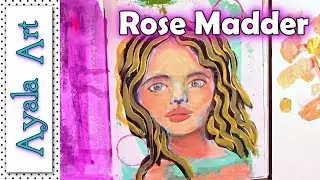 Acrylic painting tutorial - Recycle paint Art Journal face