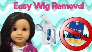 How to Easily Remove an American Girl Doll Wig.
