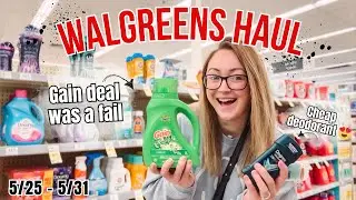 Walgreens Couponing Haul (5/25-5/31) SUPER cheap deodorant annnnnd a coupon fail 🤪