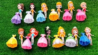 Mattel Disney Princesses Dress up Ariel,Rapunzel, Belle, Tiana, Sindirella, Mulan DIY 