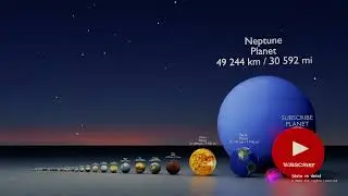 🌕Solar system 3D Size comparison Mr alfusa