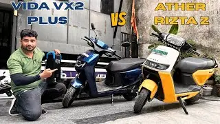 Hero Vida VX2 Plus Vs Ather Rizta Z Detailed Comparison Video On Road Price Features All Detail !