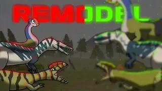 REMODELS en The Cursed Isle ♻️ ll Gigantoraptor Suchomimus y Guanlong