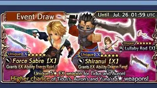 DFFOO Global Livestream - Tidus EX & Auron EX Banner & Beach Bash Part 2 & More