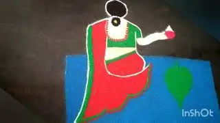 Makar sankranti special rangoli design | Easy rangoli | Colourful rangoli.