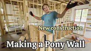 Fixing bowed out wall and building a pony wall | New Construction | ICF House