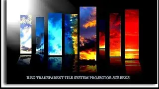 Building our ILEG Transparent tile system projector screens showcase for the website