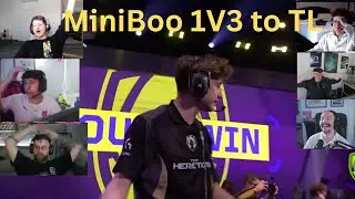 Valorant Streamers Reacts To TH MiniBoo 1v3 CLUTCH Against TL In VCT