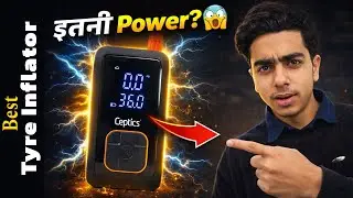 Ceptics Rechargeable Portable Tyre Inflator for Car Bike & Ball  || Compressor Air pump 