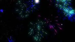 HD Fireworks  NO SOUND  TV Background   3 Hours