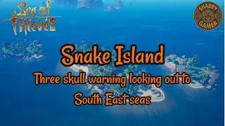 Three Skull Warning Looking Out To South East Seas | Snake Island | Sea Of Thieves Riddle Solution
