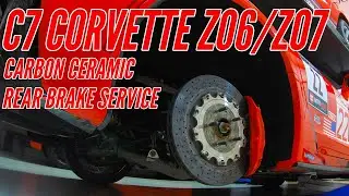 HOW TO REPLACE REAR BRAKE PADS ON A C7 CORVETTE Z06 WITH CARBON CERAMIC BRAKES