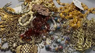 Jewelry Unboxing Friend Mail from Lady Sylvia; Amber, Wedding Cake Bead, Swarovski,