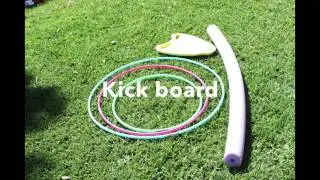 Learn to swim, lesson equipment
