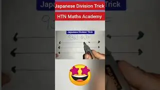 Japanese Math | Japanese Division Trick |Vedic Maths Trick for Fast Calculation #maths  #shorts
