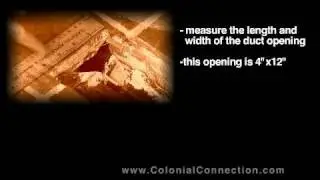 How to measure for heat registers -- colonialconnection.com