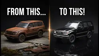 Abandoned Toyota SUV Restoration ASMR   Satisfying Model Car Rebuild