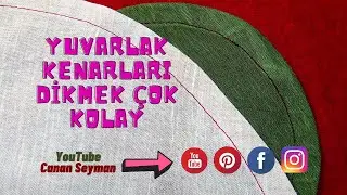 Yuvarlak, oval köşeler nasıl katlanıp dikilir.