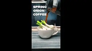 SPRING ONION COFFEE?! #coffeeeverything