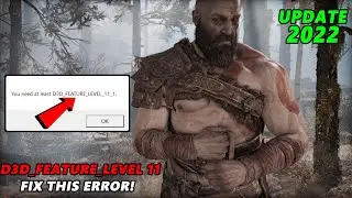 Как исправить ошибку God Of War d3d feature level 11_1 | God Of War DirectX Feature Level 11_1 в 2025 году