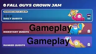 Fortnite Fall Guys Crown Jam Kickstart Quests & Ranked Quests Rewards (Fall Guys)