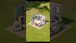 Sims 4 bedroom for a student #sims4 #sims #thesims4