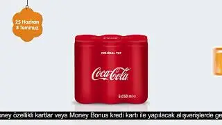 COCA COLA | Hem İndirimli Hem Money Hediyeli &Uuml;r&uuml;nler Sadece Migros'ta